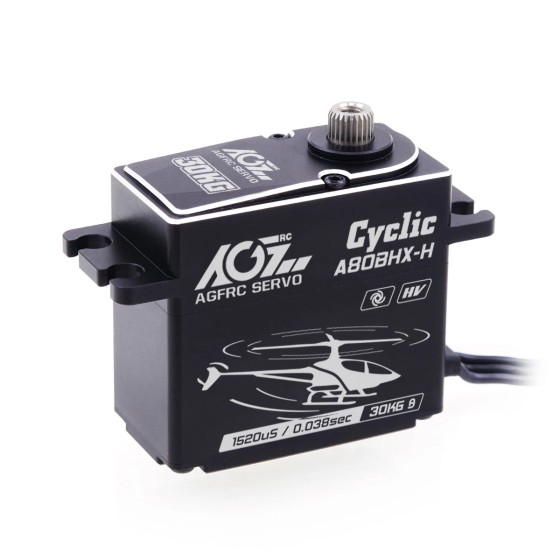 Original AGFRC High Speed A80BHX-H MG High Torque 30KG 0.038Sec HV Brushless RC Helicopter Rudder
